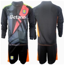 Aston Villa Keeper Bortedraktsett Barn 2024-25 Langermet (+ korte bukser)